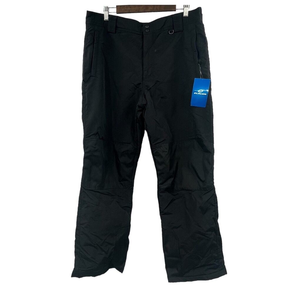 Slalom Water Resistant Insulated Snow Ski Pant Black Men's Large Reinforced Knee